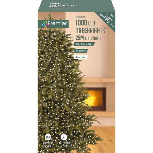 Warm White & White Christmas Tree Lights