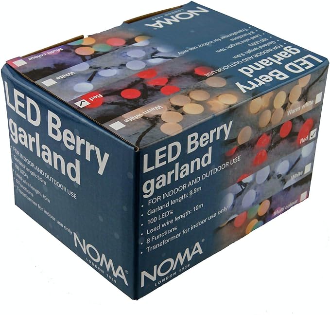 Noma 100 Warm White Berry Christmas Lights