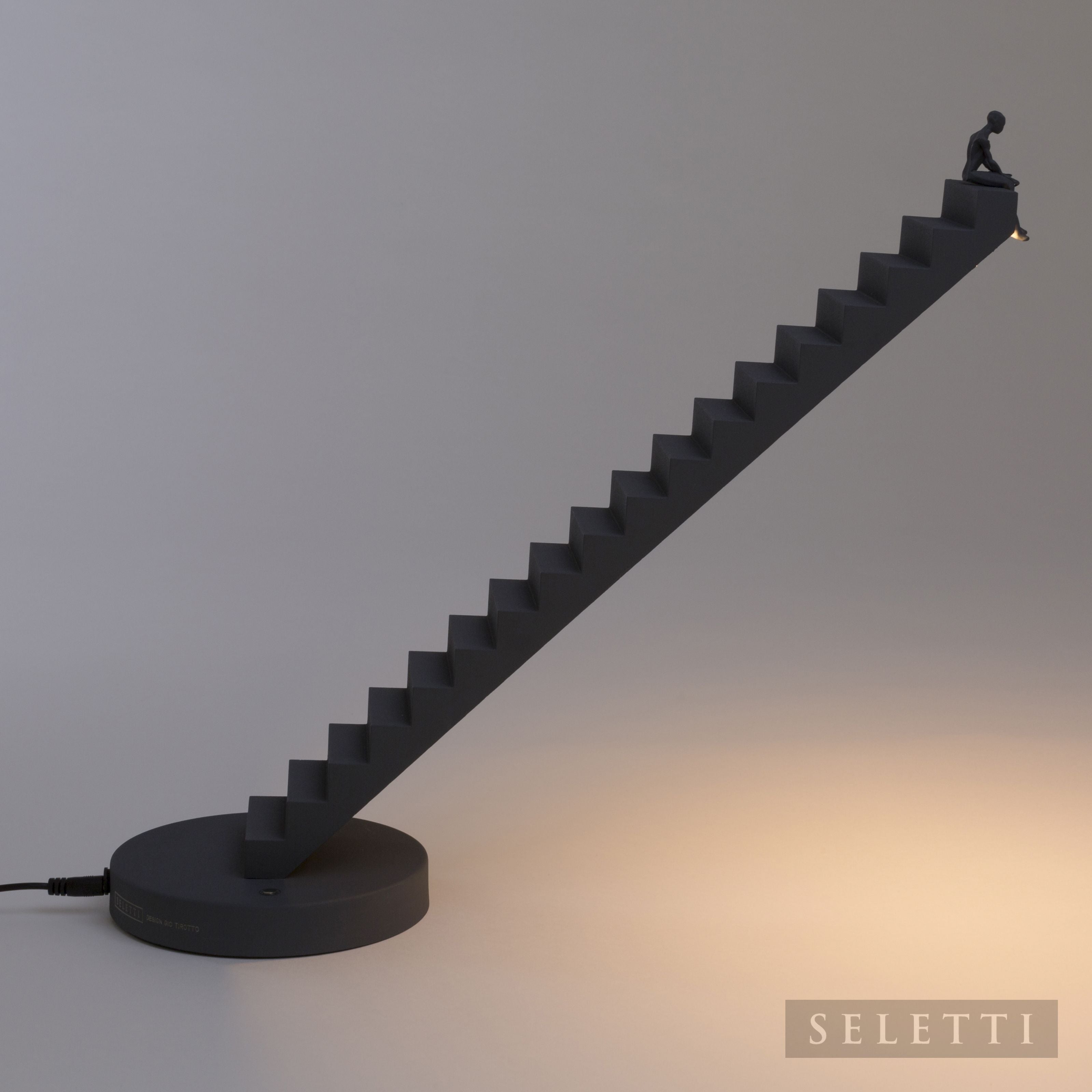 Seletti Verso Table Desk Lamp - Black 37cm Tall