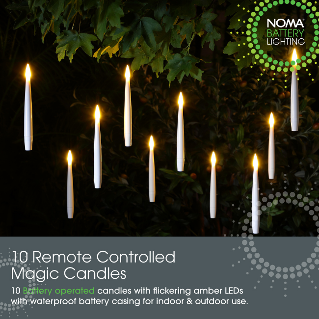 10 Noma Waterproof Remote Control Floating Candles