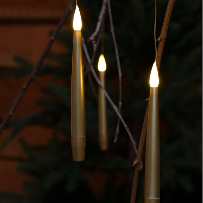 Gold magic candles