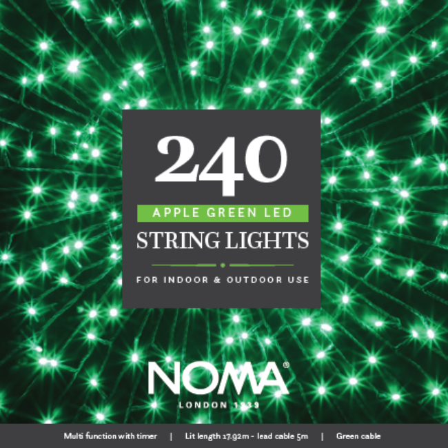 240 Noma Green Christmas Tree String lights