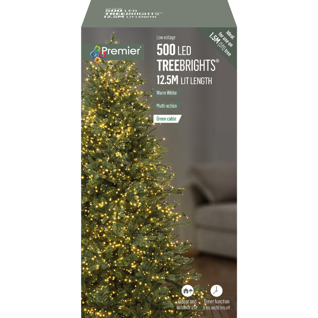 Premier 500 LED Treebrights with Timer (Warm White)