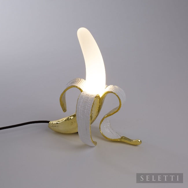 Seletti Gold Louie Banana Lamp