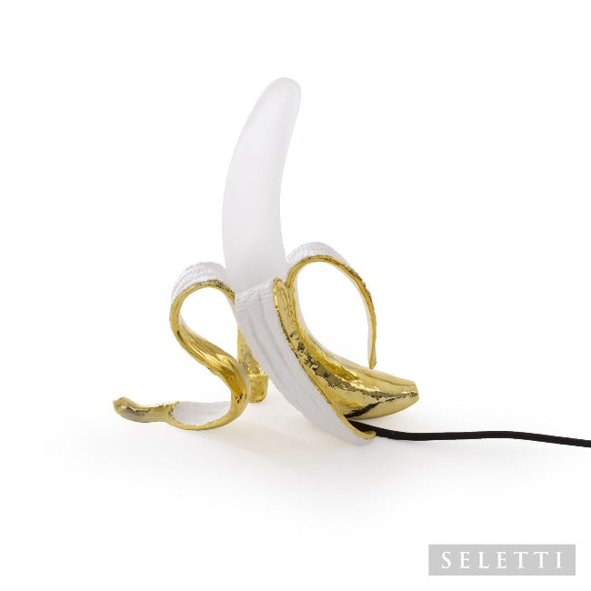 Seletti Gold Louie Banana Lamp