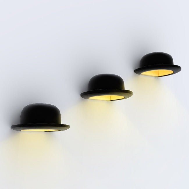 Jeeves Bowler Hat Wall Lamp Shade