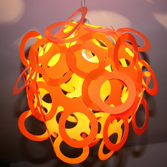 Loopy-Lu Orange Lamp Shade