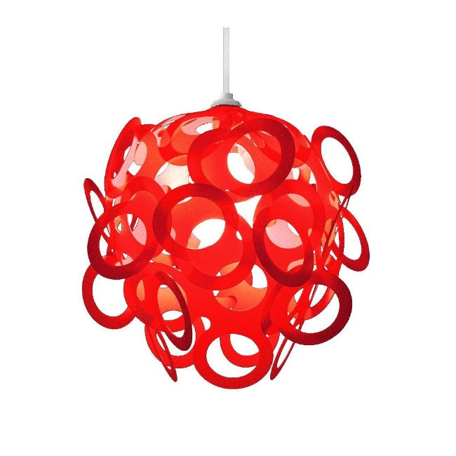 Loopy-Lu Red Lamp Shade