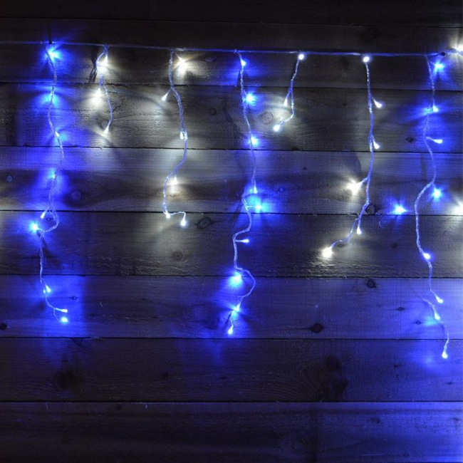 Premier 480 LED Snowing Icicle Brights (Blue & White)
