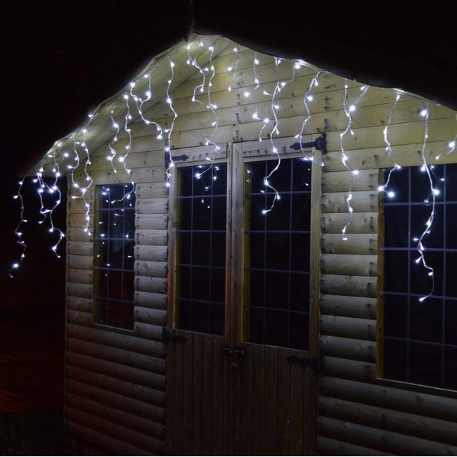 Premier 480 LED Snowing Icicle Brights (White)
