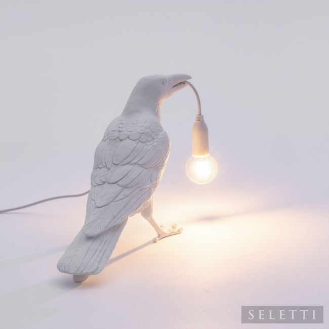 Seletti Bird Lamp - Waiting - White