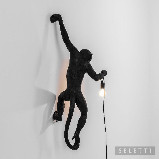 Seletti Monkey Hanging Lamp - Black