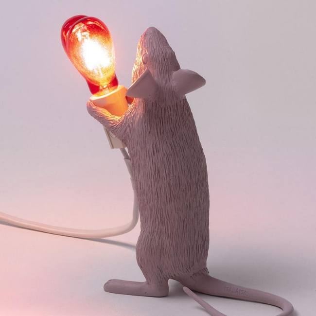 Seletti Mouse Lamp - Standing - Valentine Edition