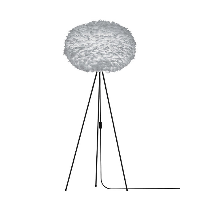 Umage Eos Grey (Large) - Floor Lamp (Black Stand)