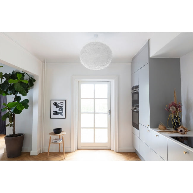 Eos Feather Lamp Shade - Large - White