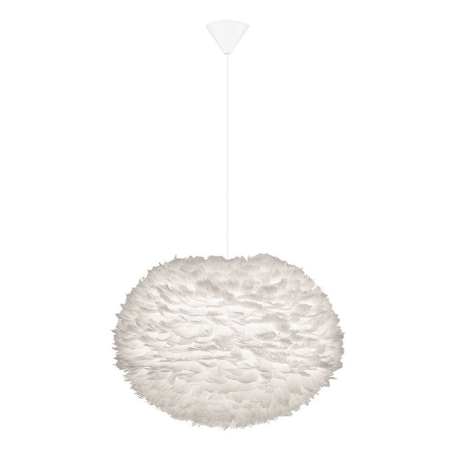 Eos Feather Lamp Shade - Large - White