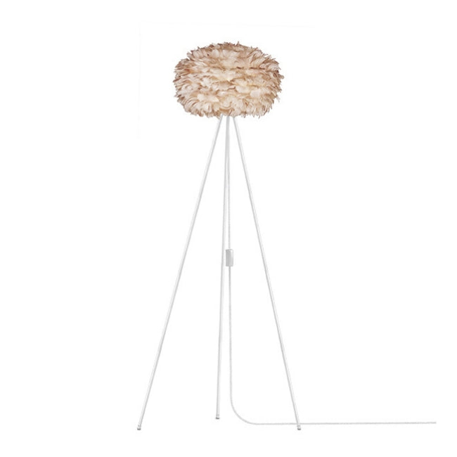 Umage Eos Brown (Medium) - Floor Lamp (White Stand)