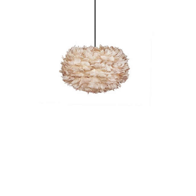 Eos Feather Lamp Shade - Brown - Medium