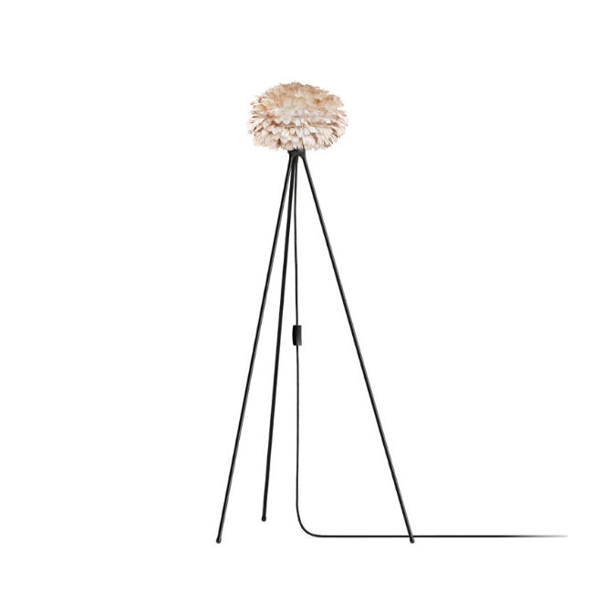 Eos Brown (Mini) - Floor Lamp (Black Stand)