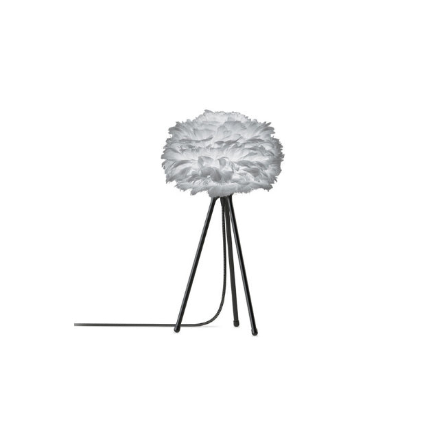 Umage Eos Light Grey (Mini) - Table Lamp (Black Stand)