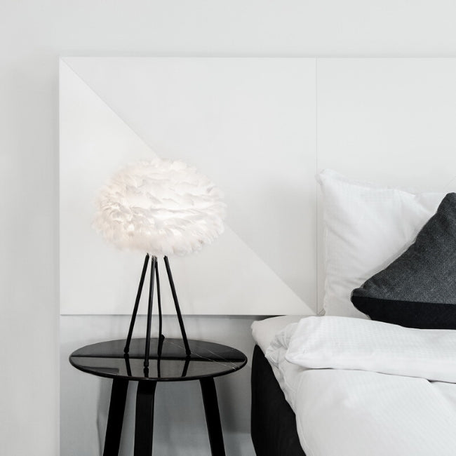 Eos Feather Lamp Shade - White - Mini