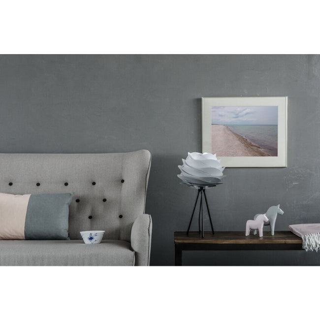Umage Carmina Misty Grey (Mini) - Table Lamp (Black Stand)