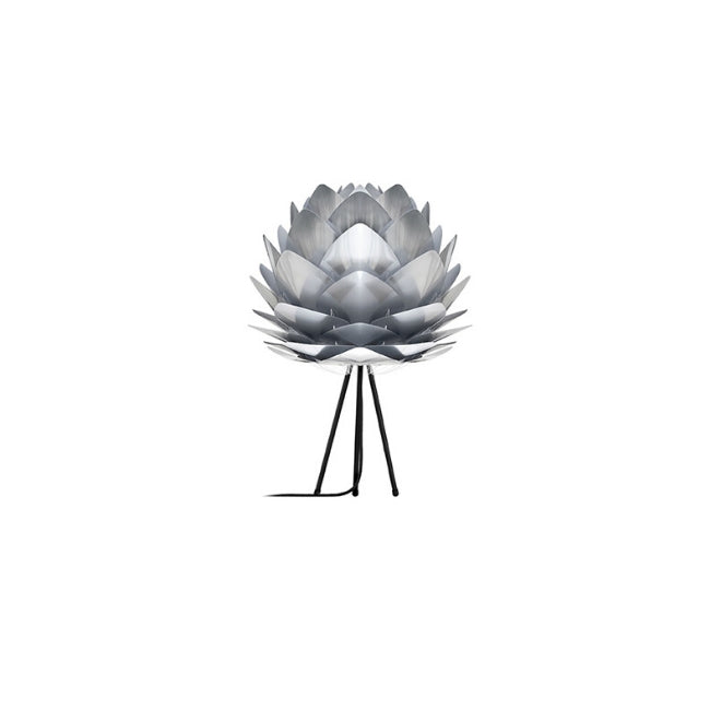 Umage Silvia Brushed Steel (Medium) - Table Lamp (Black Stand)
