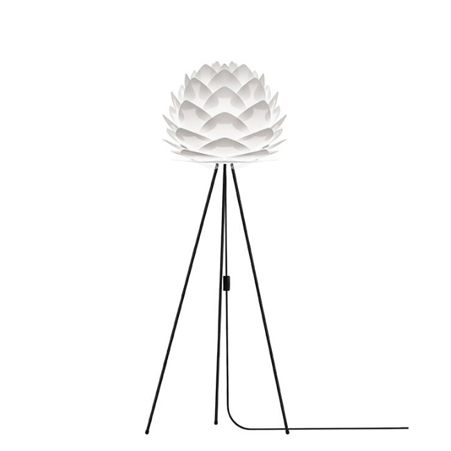 Umage Silvia White (Medium) - Floor Lamp (Black Stand)