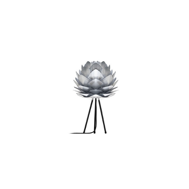 Umage Silvia Brushed Steel (Mini) - Table Lamp (Black Stand)