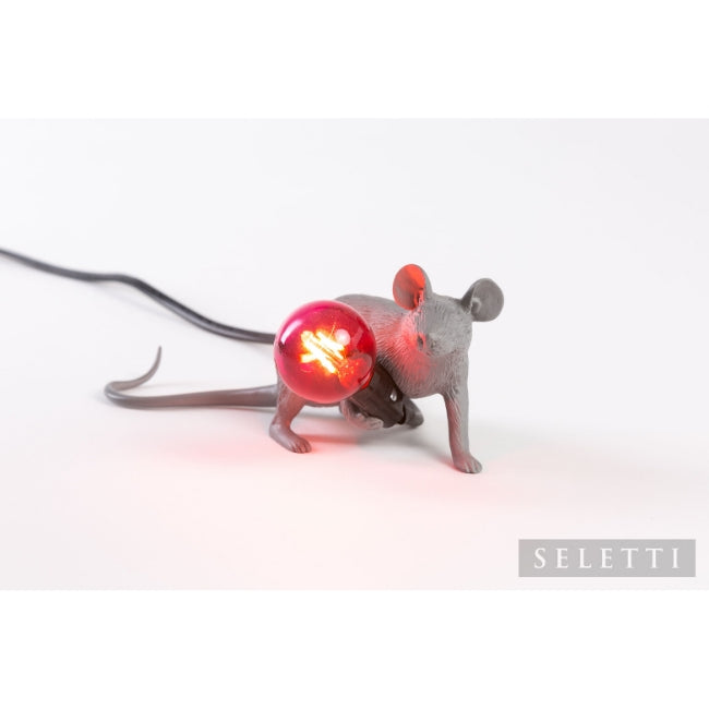 Mouse Lamp - Lying Down - Grey