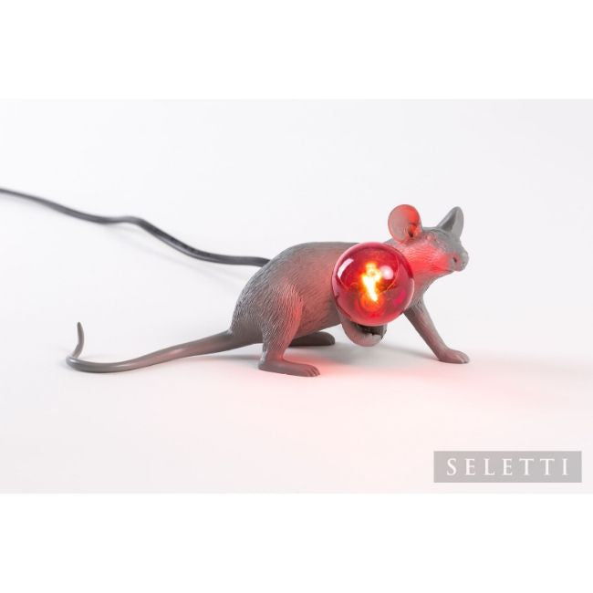 Mouse Lamp - Lying Down - Grey