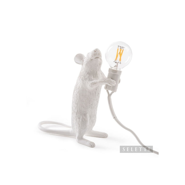 Seletti Mouse Lamp - Standing - White
