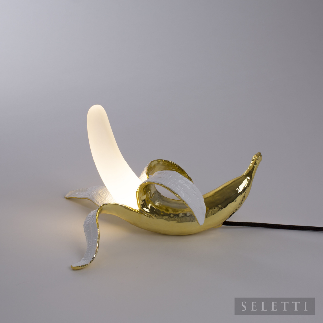 Seletti Banana Lamp Gold - Dewey