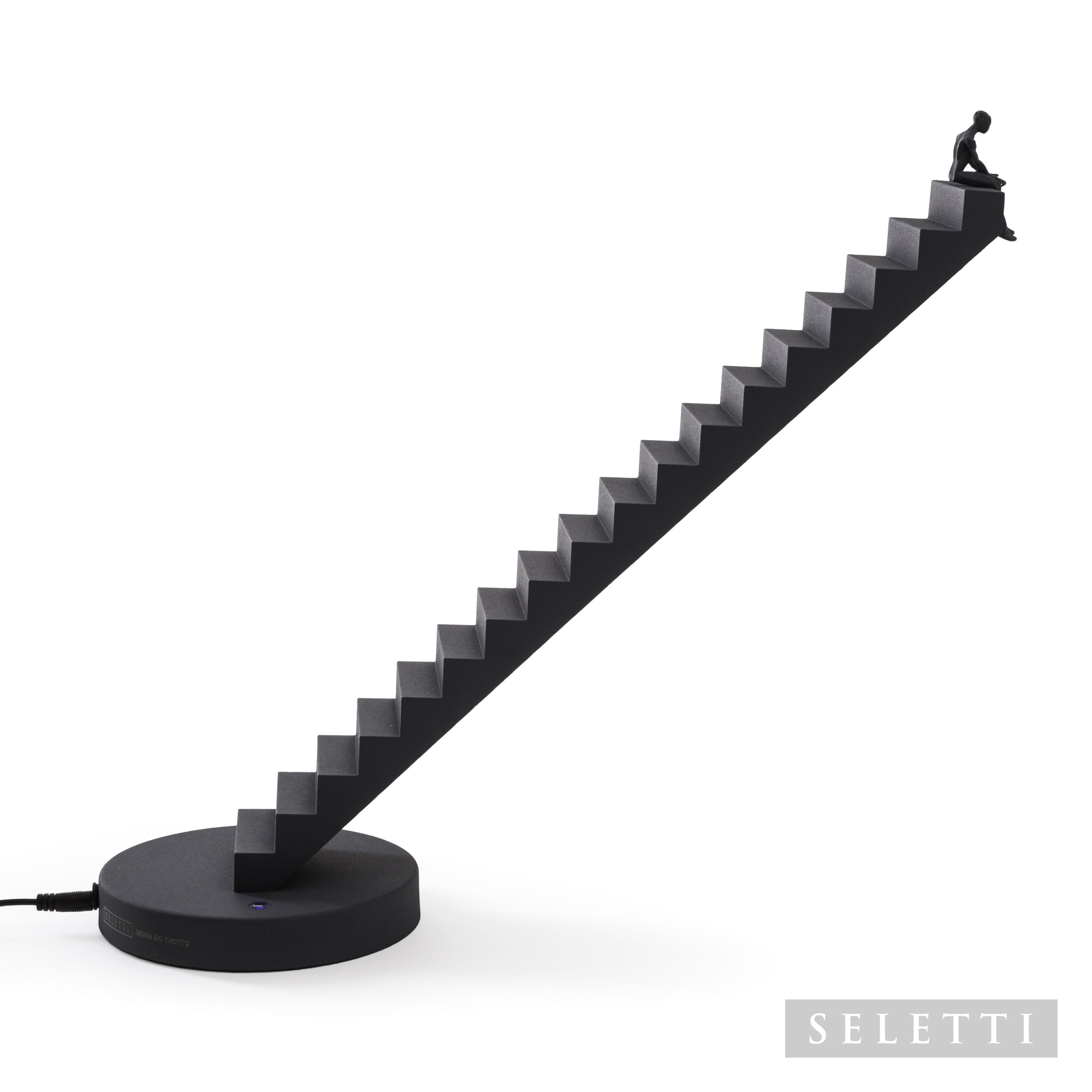 Seletti Verso Table Desk Lamp - Black 37cm Tall