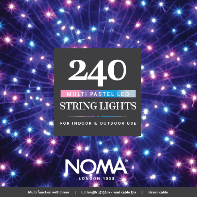 240 Noma Pastel Christmas Tree String lights