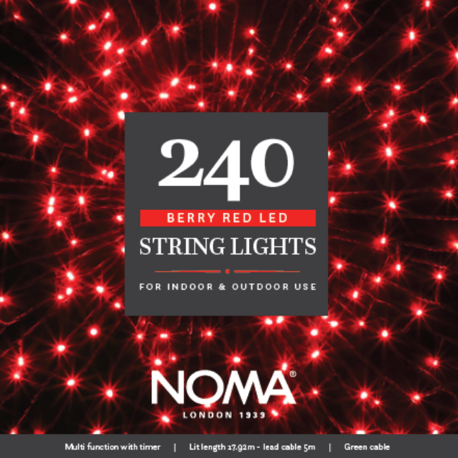 240 Noma Red Christmas Tree String lights