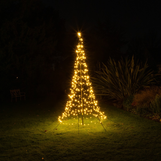 Noma 2M Starry Nights Outdoor Pole Tree 300 LED - Warm White