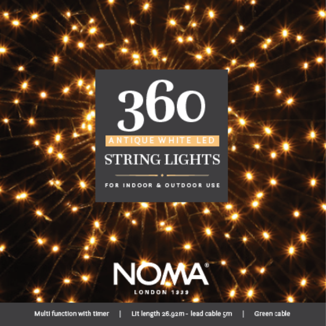 360 Noma Antique White Christmas Tree String lights