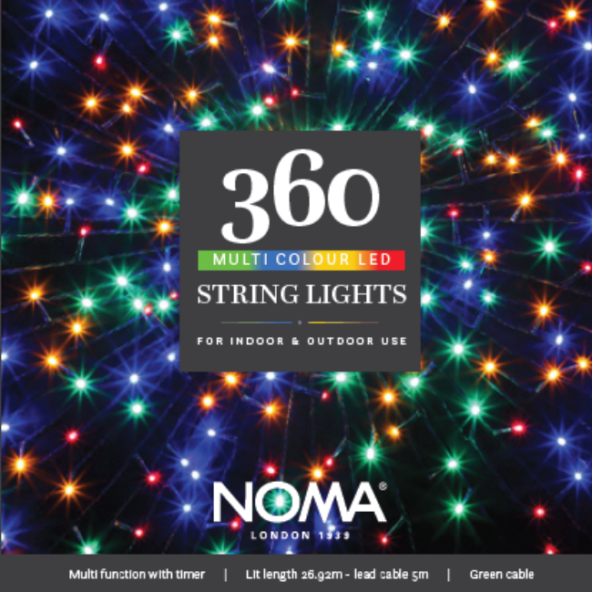 360 Noma Multicoloured Christmas Tree String lights