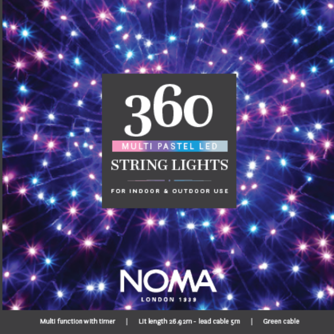 360 Noma Pastel Christmas Tree String lights