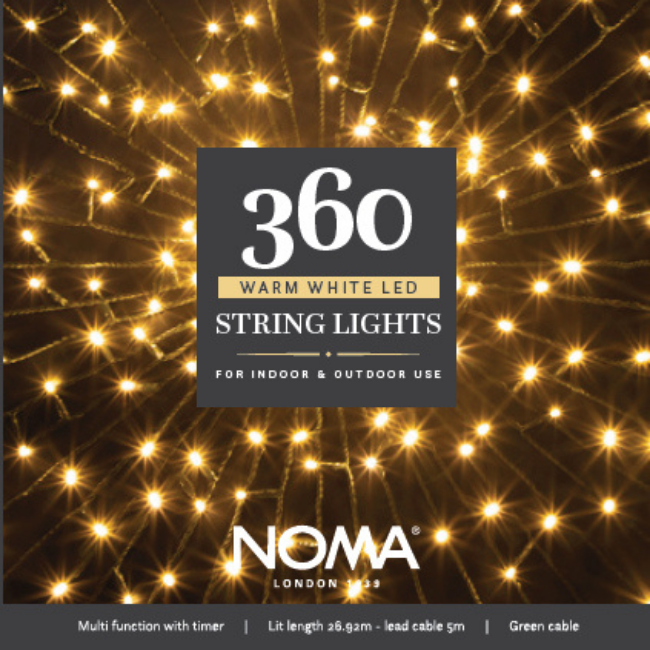 360 Noma Warm White Christmas Tree String lights