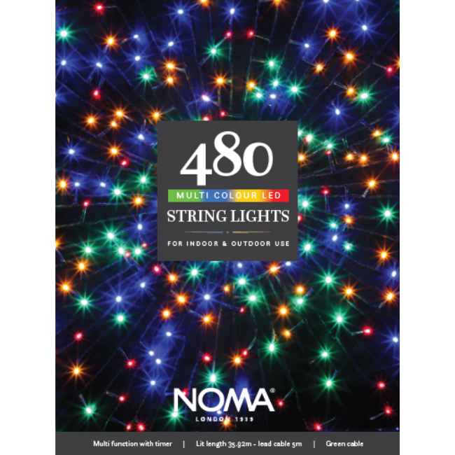 480 Noma Multicoloured Christmas Tree String lights