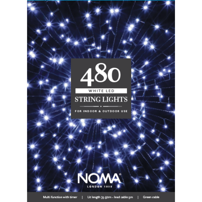 480 Noma White LED Christmas Tree String lights