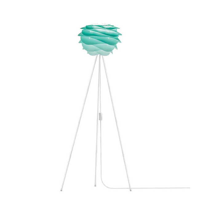 Umage Carmina Turquoise (Mini) - Floor Lamp (White Stand)