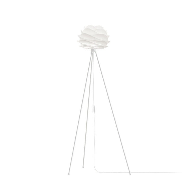 Carmina White (Mini) -Floor Lamp (White Stand)