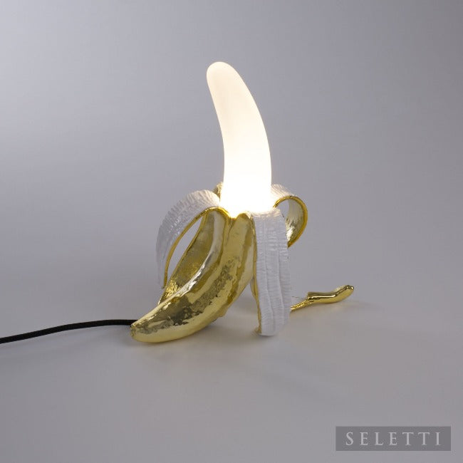 Seletti Gold Louie Banana Lamp