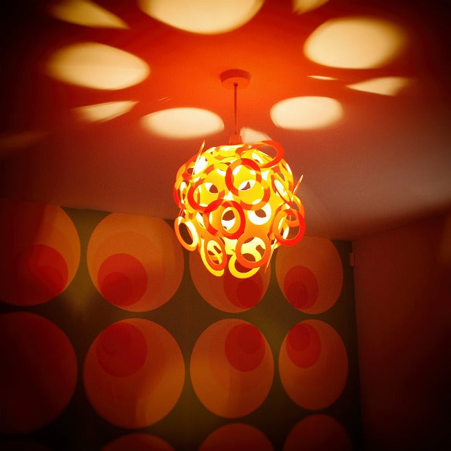 Loopy-Lu Orange Lamp Shade