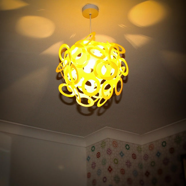 Loopy-Lu Yellow Lamp Shade