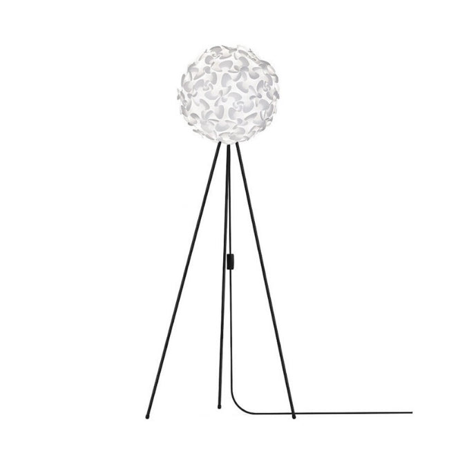 Umage Lora White - Floor Lamp (Black Stand)