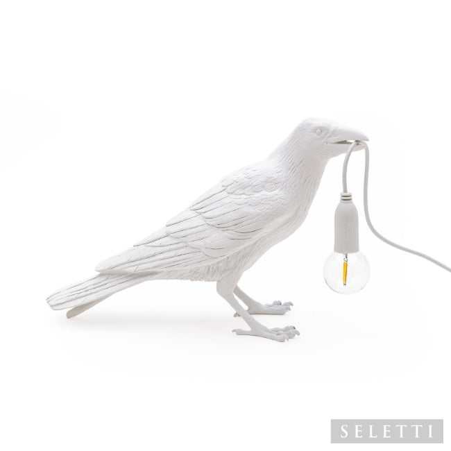 Seletti Bird Lamp - Waiting - White
